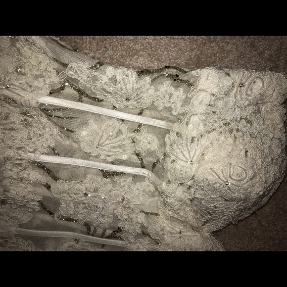 Mini White Formal Dress - Picture 3 of 6